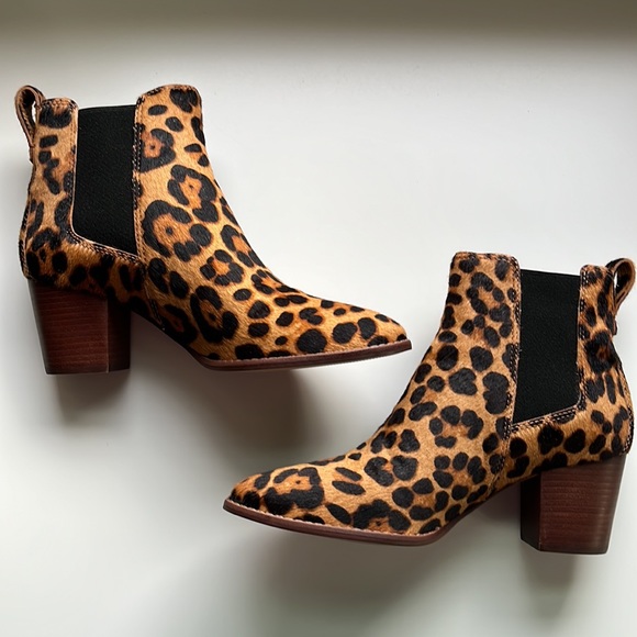 NIB Madewell Regan Boot in Leopard Calf Hair - Picture 5 of 11